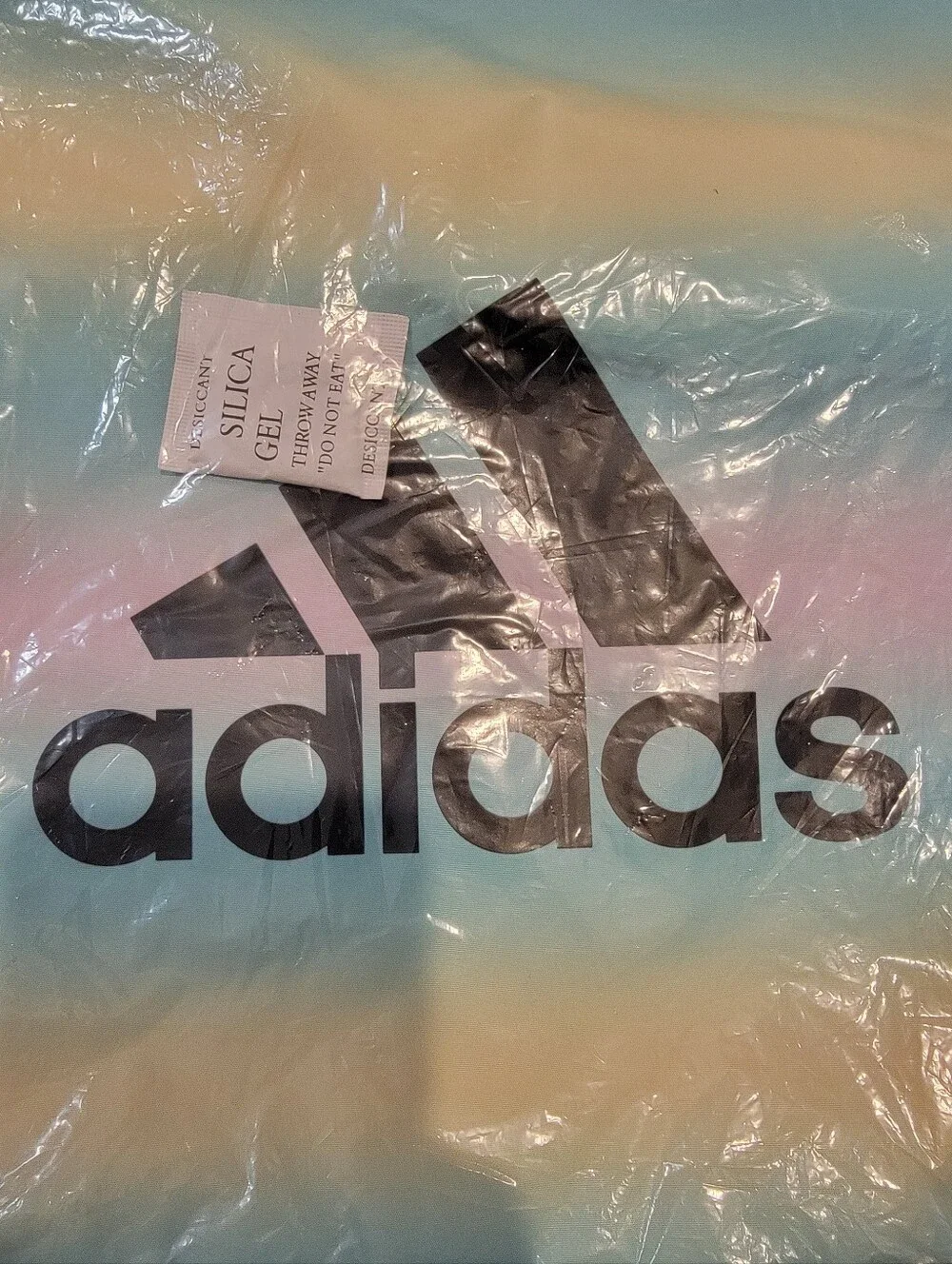 NWT adidas Ready Sackpack Drawstring Backpack Gym Bag Pastel Stripe